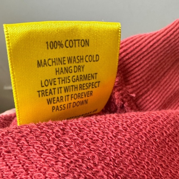 Diet Starts Monday Cotton French Terry Graphic Spellout Red Hoodie Size XL - Picture 13 of 13